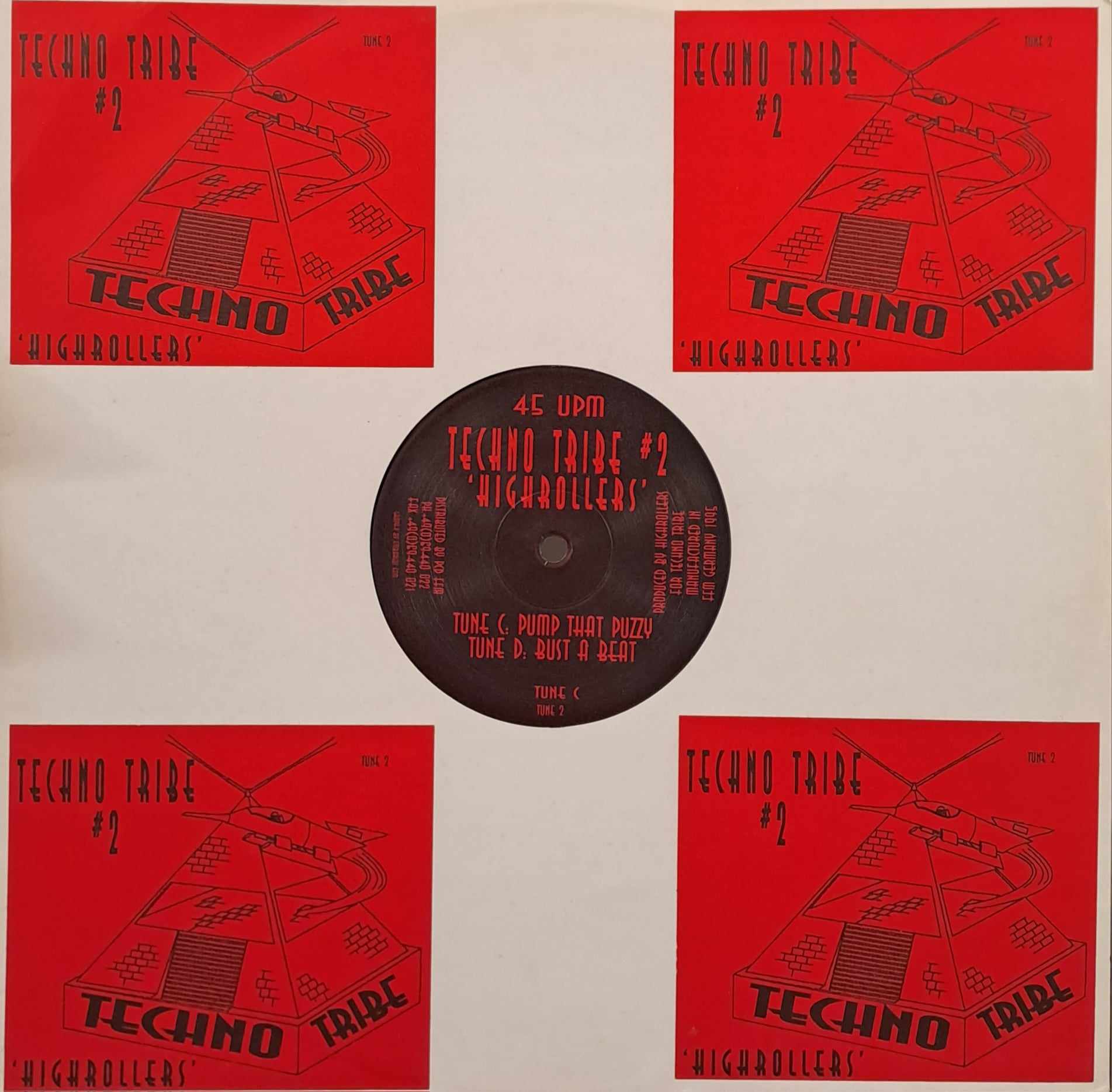 Techno Tribe ‎2 - vinyle hardcore